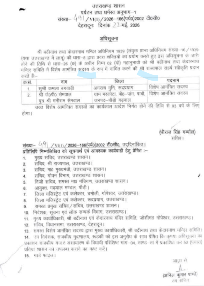 नियुक्ति आदेश